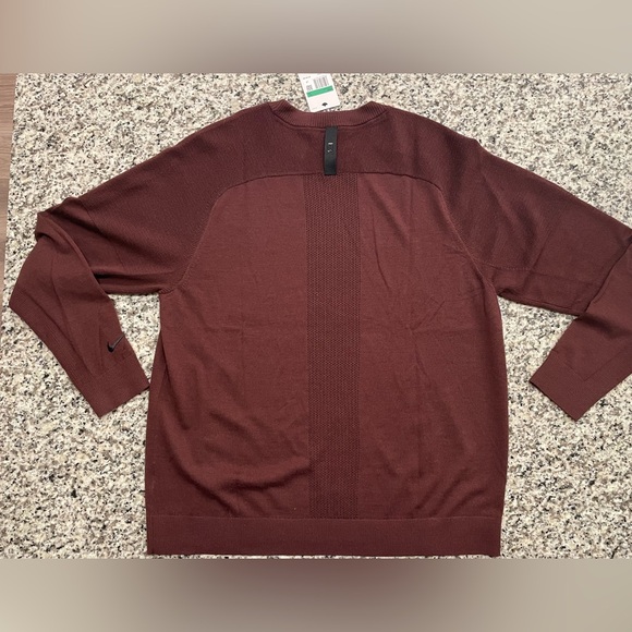 Nike TW Tiger Woods Collection Knit Golf Sweater Wool Blend CU9782-652 Men Sz XL - Picture 11 of 14